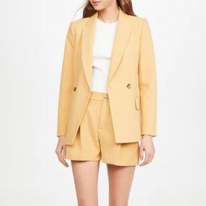 NWT Club Monaco yellow double breasted blazer
